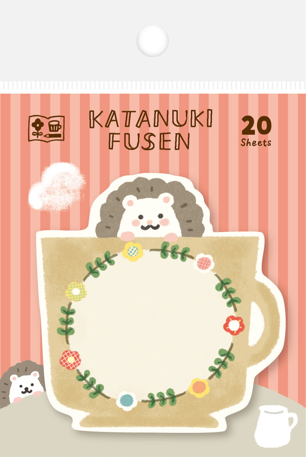 FURUKAWA SHIKO Die-Cut Sticky Notes - Hedgehog