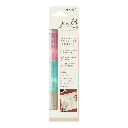 MIDORI Join Dots 3-Colour Marking Pen