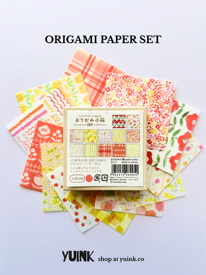 FURUKAWA SHIKO Origami Papier Set - Small Box Warme Kleuren