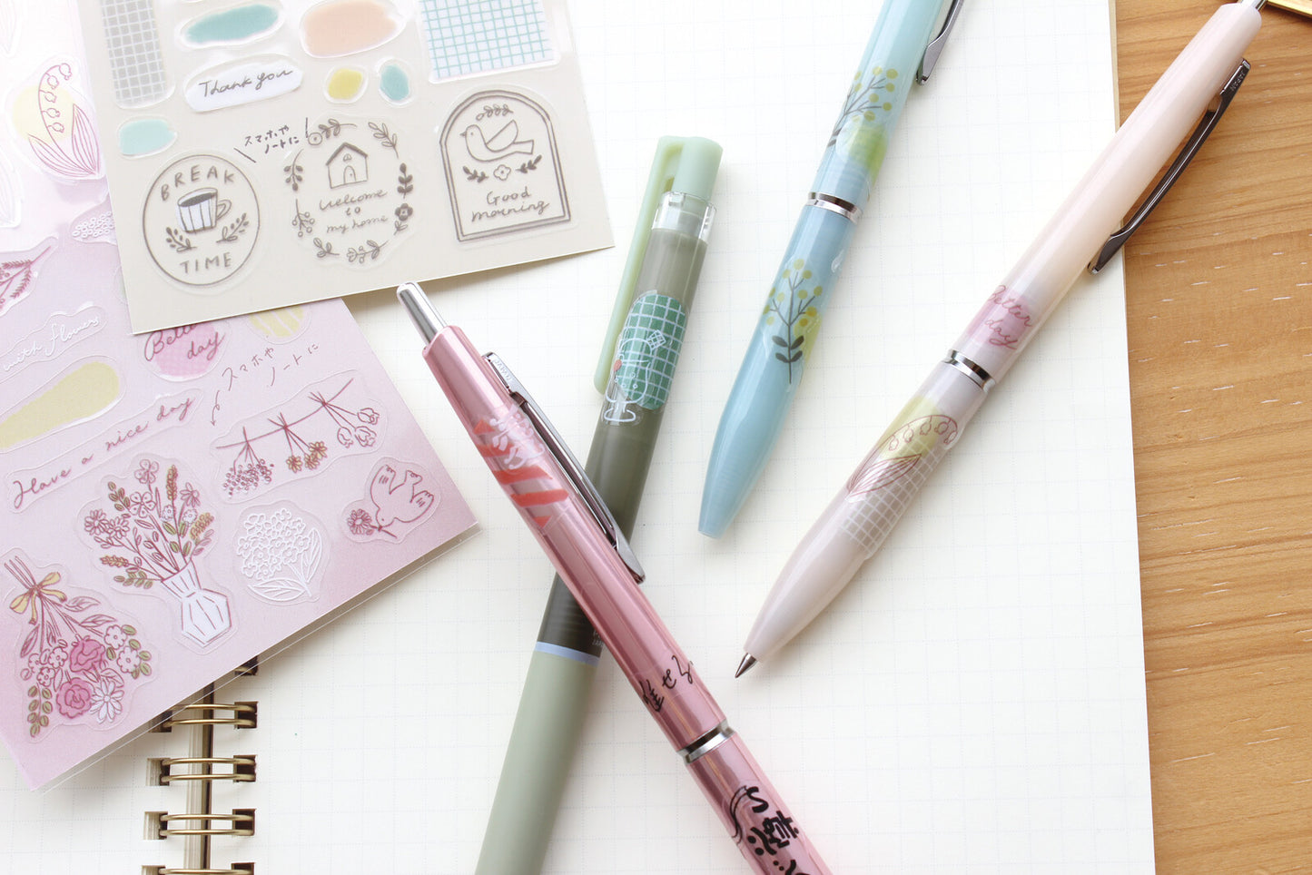 FURUKAWA SHIKO Daily Stickers - Flower Pink (Watashi Biyori)