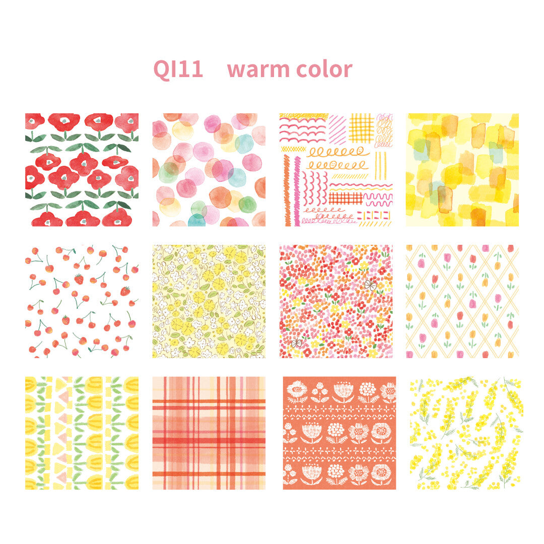 FURUKAWA SHIKO Origami Paper Set - Small Box Warm Colour