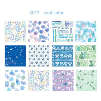 FURUKAWA SHIKO Origami Paper Set - Small Box Cool Colour