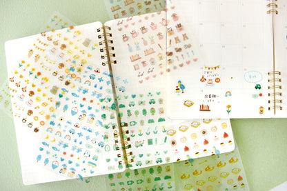 FURUKAWA SHIKO Daily Stickers - Weather Blue (Watashi Biyori)