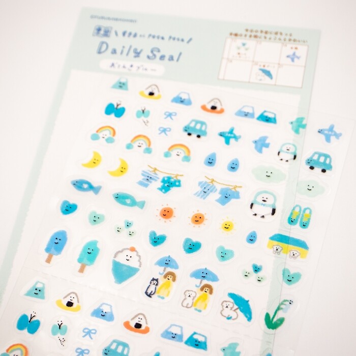 FURUKAWA SHIKO Daily Stickers - Weather Blue (Watashi Biyori)