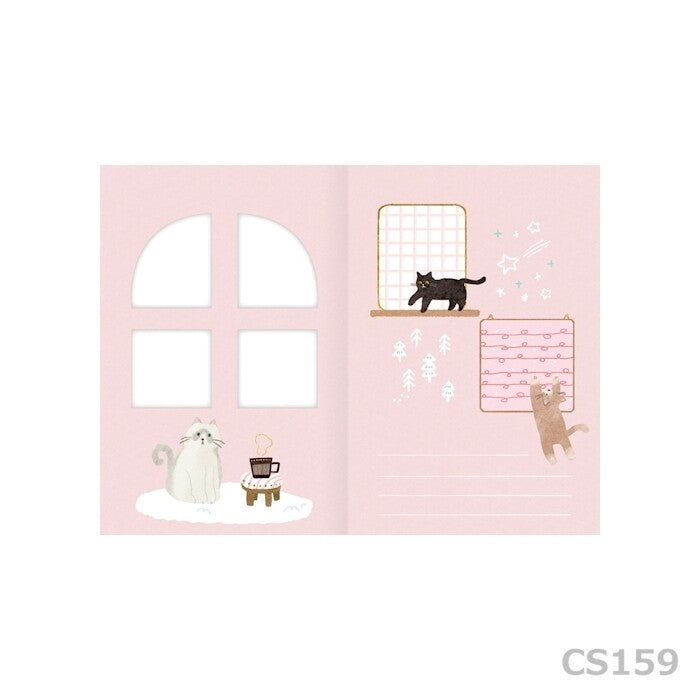 FURUKAWA SHIKO "With Window" Greeting Card - Glitter Gift