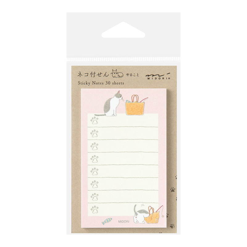 MIDORI To-Do Sticky Notes - Cat